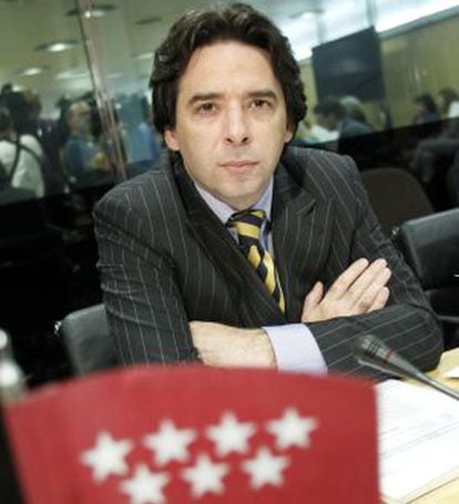 Percival Manglano, durante del Consejo de Política Fiscal y Financiera.