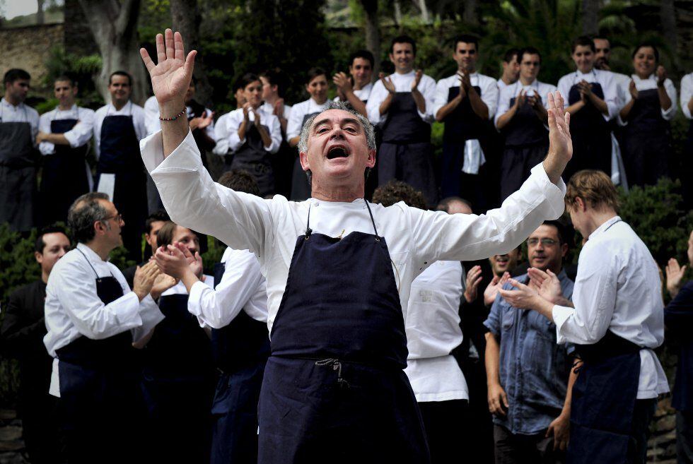 Ferran Adrià, en la despedida de elBulli el 30 de julio de 2011.