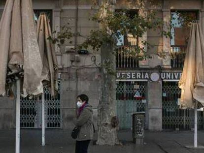 Bares cerrados en Barcelona.