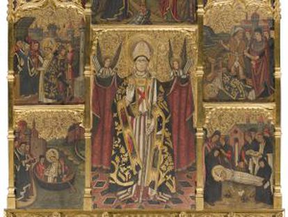 Retablo de Sant Cebrià de la ermita de Sant Fost.