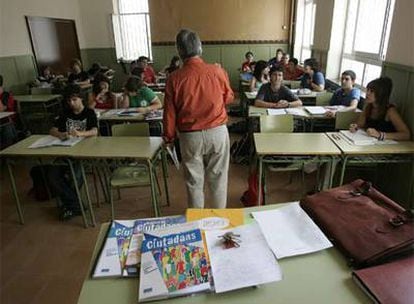 Clase de Educación para la Ciudadanía en el Instituto Infanta de Aragón de Barcelona, el pasado septiembre.