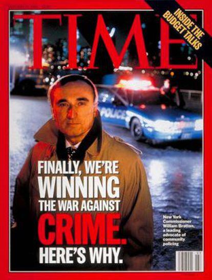 William Bratton, en la portada de 'Time' en enero de 1996.