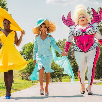 Bob the Drag Queen, Shangela y Eureka recorren la América rural en 'We're Here'.