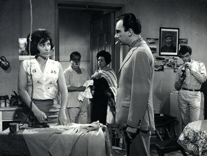 Fotograma de la película 'Rififí en la ciudad' (1963) de Jesús Franco, protagonizada por Fernando Fernán Gómez.