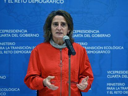 Teresa Ribera,, vicepresidenta cuarta y ministra para la Transición Ecológica. EFE/ Fernando Villar
