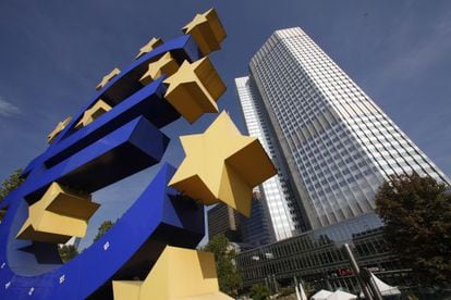 Vista de la sede del Banco Central Europeo.