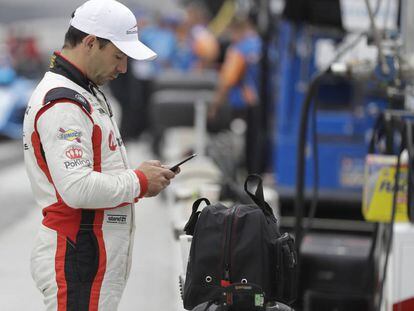 Oriol Servià, en circuito de Indianápolis.