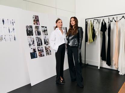 La directora creativa de Mango Woman Justi Ruano junto a Victoria Beckham.