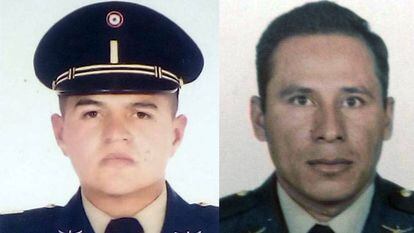 Soto, izda. y Sócrates, dos de los ocho militares condenados.