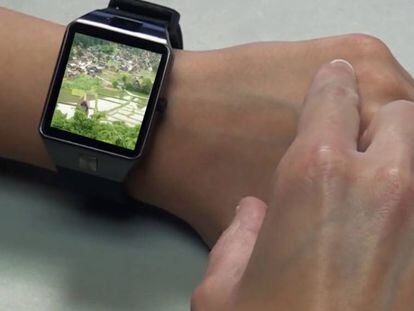 Convierte el dorso de la mano en un touchpad para tu reloj inteligente