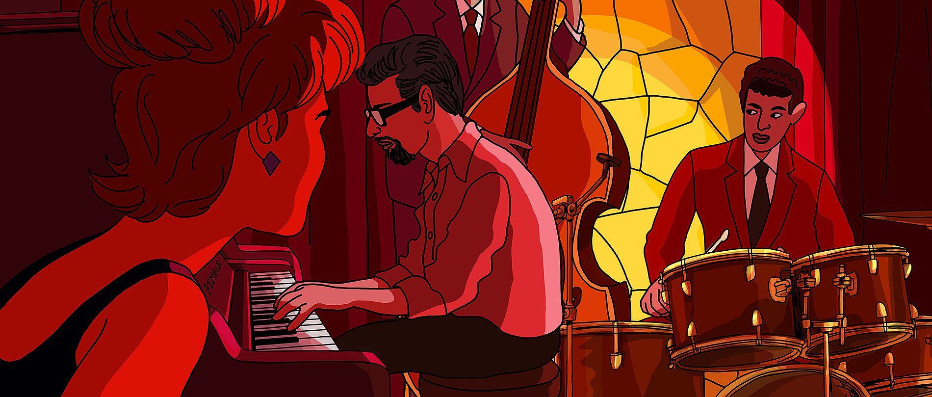 Una imagen de 'Dispararon al pianista', de Fernando Trueba y Javier Mariscal
