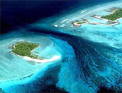 Las islas Tarawa, en el Pacífico sur, desaparecerán bajo las aguas a causa del efecto invernadero.