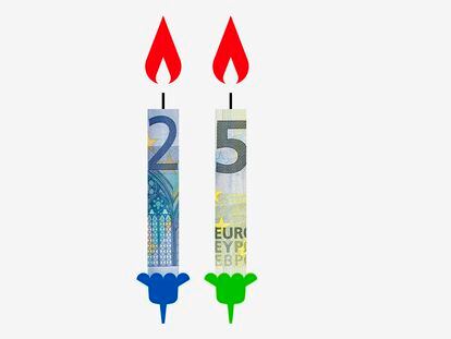 Los 25 años del euro