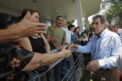 Eduardo Frei, durante la campaña electoral de 2010 como candidato de la Concertación