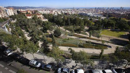 El nuevo parque del Guinardó tendrá ocho accesos.