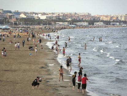 Una de las playas de Valencia.