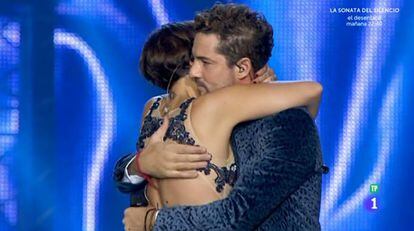 Bisbal y Chenoa en el momento previo a LA cobra