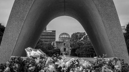 Memorial a las víctimas de la bomba atómica de 1945 en Hiroshima (Japón).