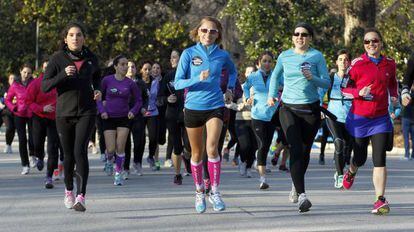 Quedada de #mujeresquecorren en el parque de El Retiro.