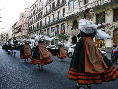 Las gaitas gallegas toman las calles del centro