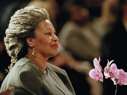 Toni Morrison, en un acto celebrado en Nueva York en 1994, al año siguiente de ganar el premio Nobel de Literatura.