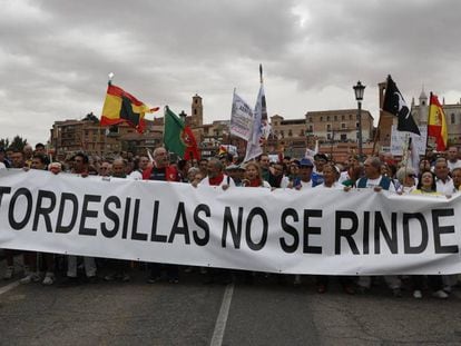 Manifestación contra la prohibición del Toro de la Vega, en septiembre de 2016.