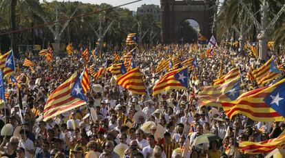 Manifestació de la Diada a Barcelona.