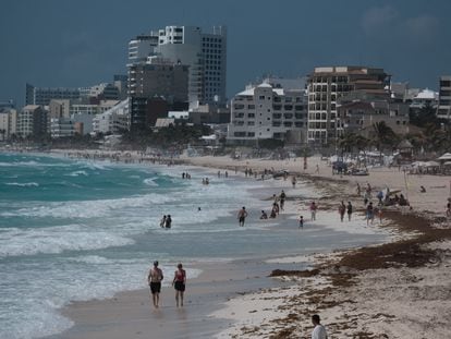 Playas de Cancún durante la Semana Santa.