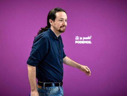 El líder de Podemos, Pablo Iglesias, en Madrid, el pasado 27 de mayo. 