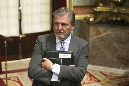 El ministro de Cultura, Íñigo Méndez de Vigo, en el Congreso el pasado mes de julio.