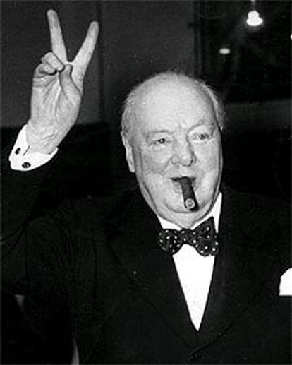 Winston Churchill, en septiembre de 1954.