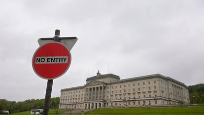 Vista del Parlamento de Irlanda del Norte en el edificio de Stormont en Belfast, el 9 de mayo.