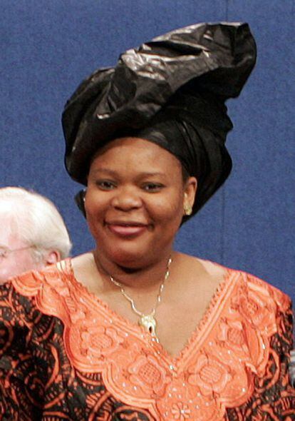 La activista liberiana Leymah Gbowee, en 2009.
