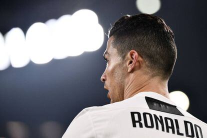 Cristiano, durante un partido reciente en el Juventus Stadium.