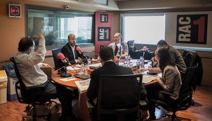 Una tertulia en RAC1, en 2015.