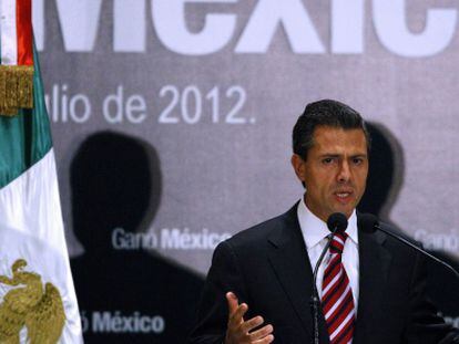 Peña Nieto, este lunes en Ciudad de México.