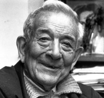 Joan Corominas, autor d''Onomasticon Cataloniae', obra magna dedicada a la toponímia.
