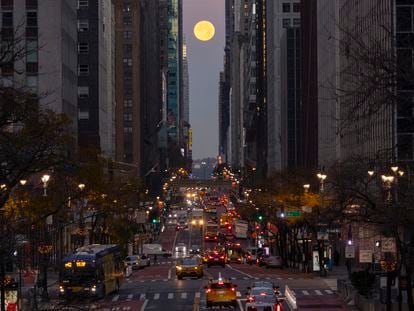 La luna de castor, este lunes en Nueva York (EE UU).