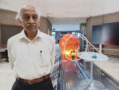 A. S. Kiran Kumar, en el planetarium Nehru de Bangalore, en septiembre.