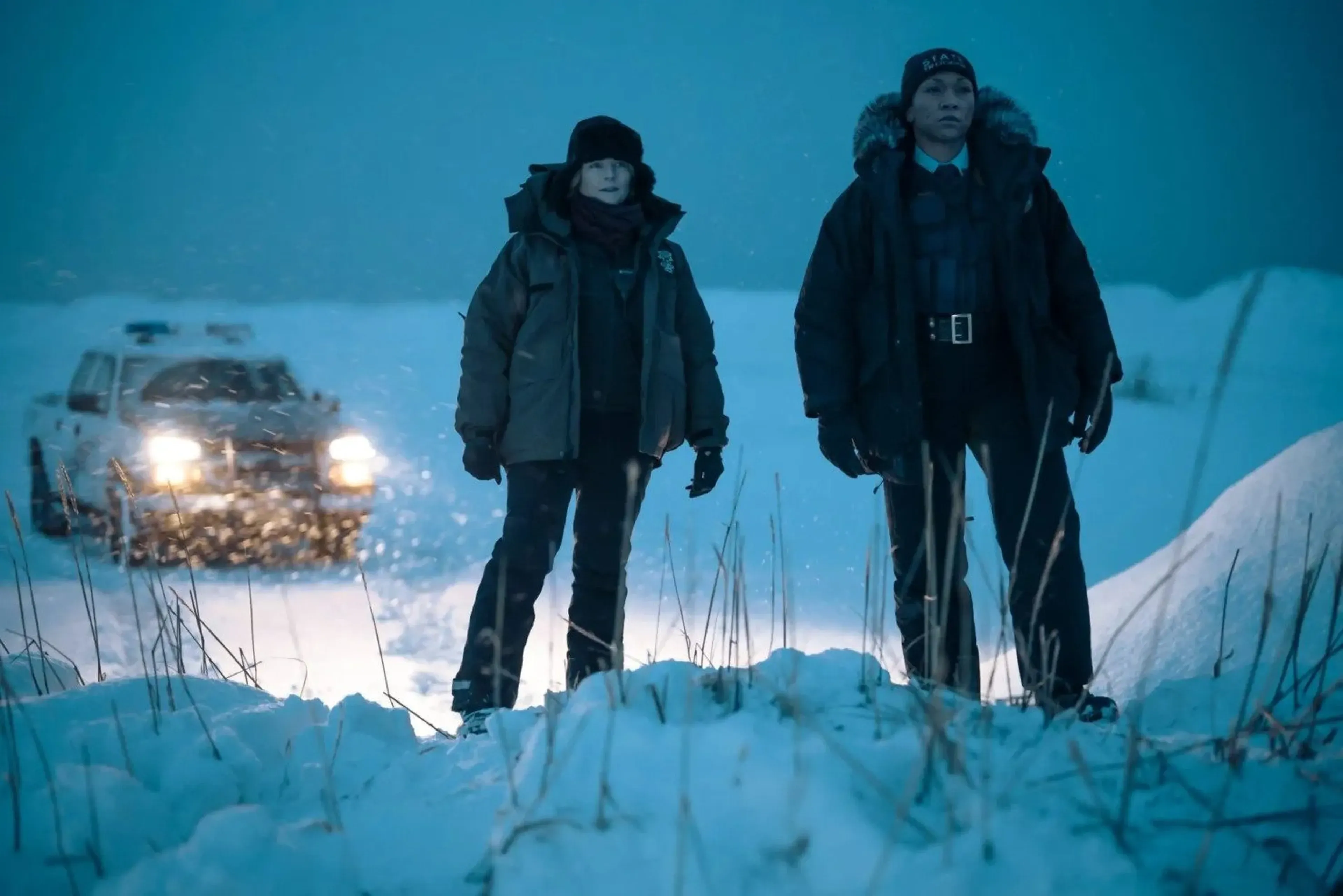 Jodie Foster y Kali Reis, en una imagen de la cuarta temporada de 'True Detective'.