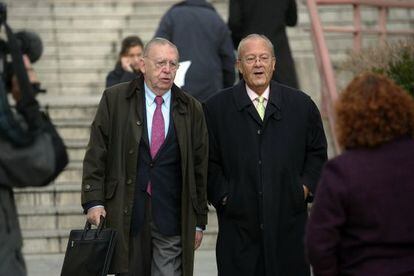 Última sesión del Caso Funeraria en la Audiencia Provincial, donde los ex concejales madrileños del PP Luis María Huete, Simón Viñals y Antonio Moreno fueron juzgados por la privatización parcial de la funeraria municipal.