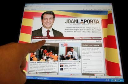 La web de Joan Laporta.