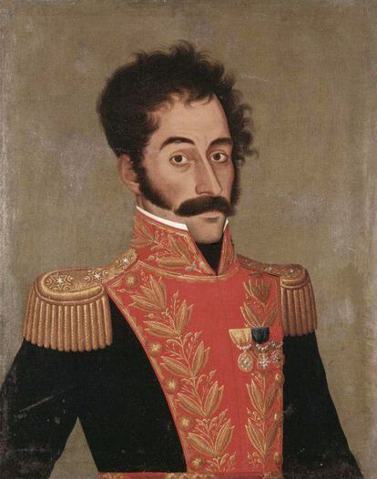 Simón Bolívar, retratado por José Gil de Castro, 1928.