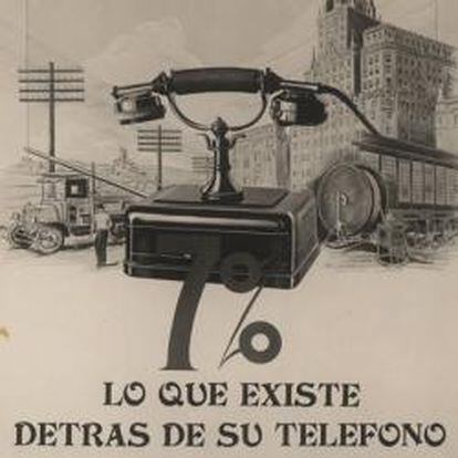 Una de las primeras publicidades de Telefónica ofertando acciones preferentes