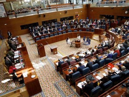 La Asamblea de Madrid, en un pleno al inicio de la legislatura.
