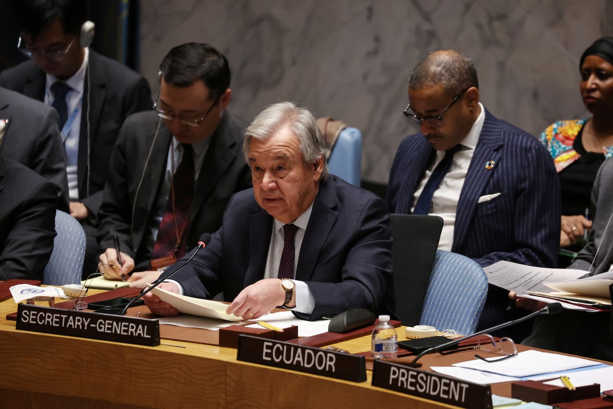 Guerra entre Israel y Gaza, en vivo |  Guterres: “Los ojos del mundo están mirando.  Es hora de actuar” |  Internacional