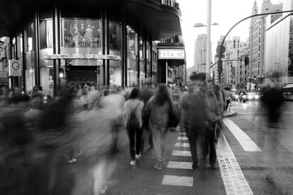 Gran V&iacute;a, Madrid. 