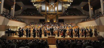 La Orquesta Nacional de Espa&ntilde;a, en una actuaci&oacute;n en 2011.