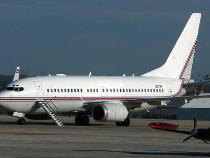 Uno de los supuestos vuelos de la CIA en el aeropuerto de Palma el 23 de enero de 2004.