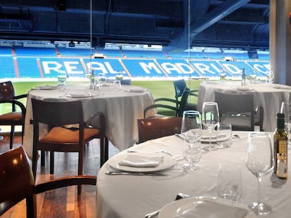 Restaurante de La Máquina en el Estadio Santiago Bernabeu.